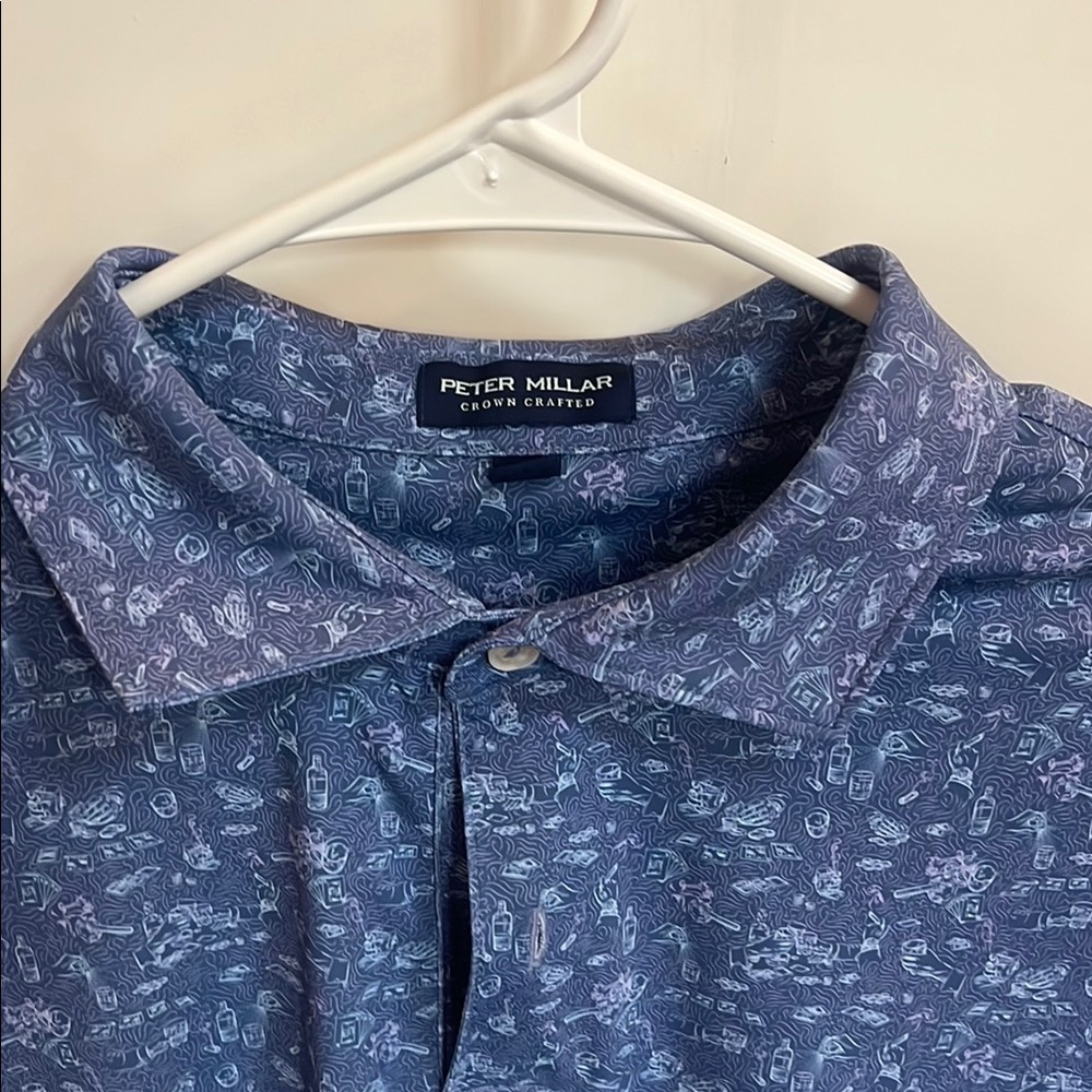 Peter Millar Crown Crafted Blue Men's Shirt